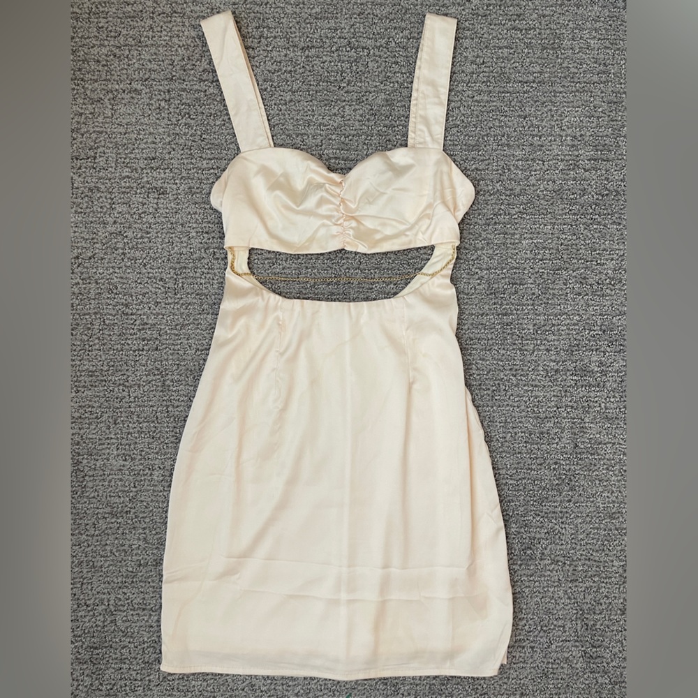 Revolve champagne mini dress